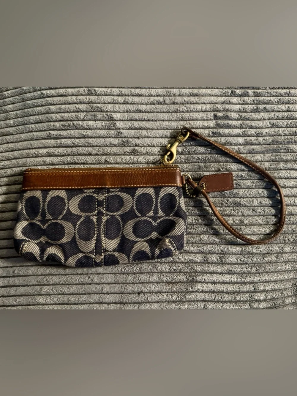 Coach Vintage Denim Wristlet